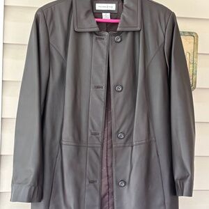 Preston and York lamb skin leather coat